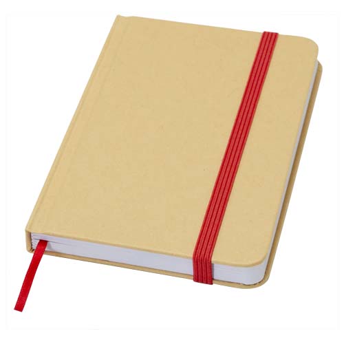 Carnet A6 en carton recyclé et papier certifié Reed_Rouge