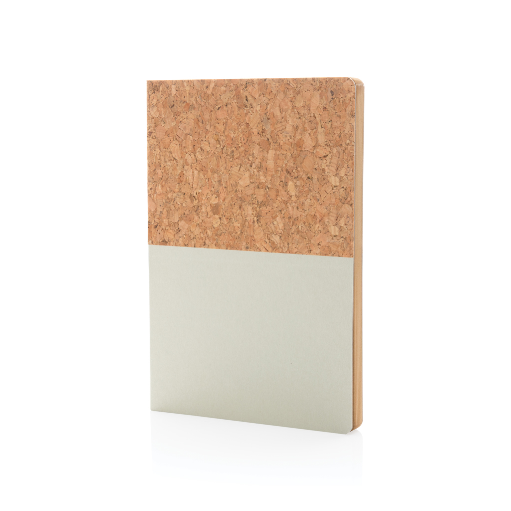 Carnet A5 en liège Oian_Blanc cassé