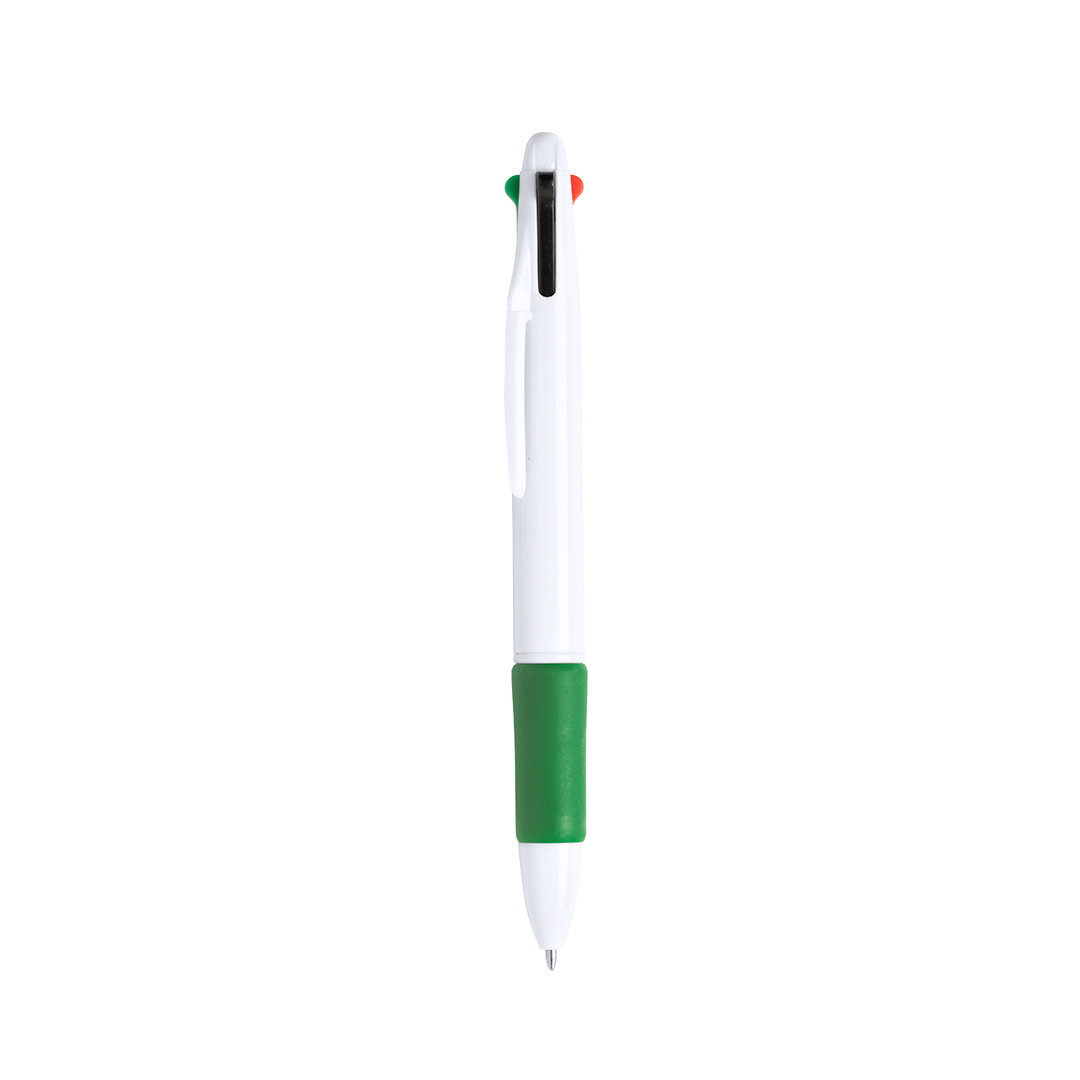 Stylo bille 4 couleurs Clessin_Vert