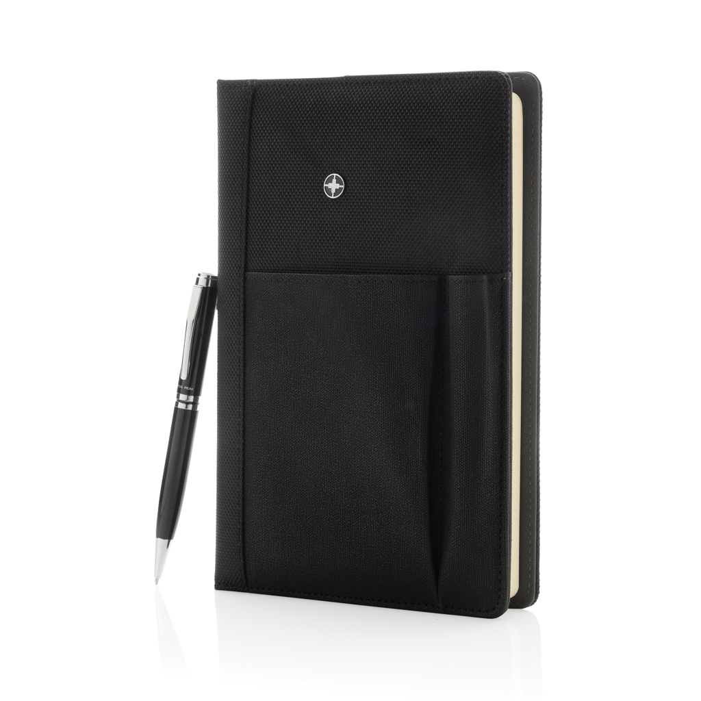 Carnet A5 avec stylo Swiss Peak_Noir