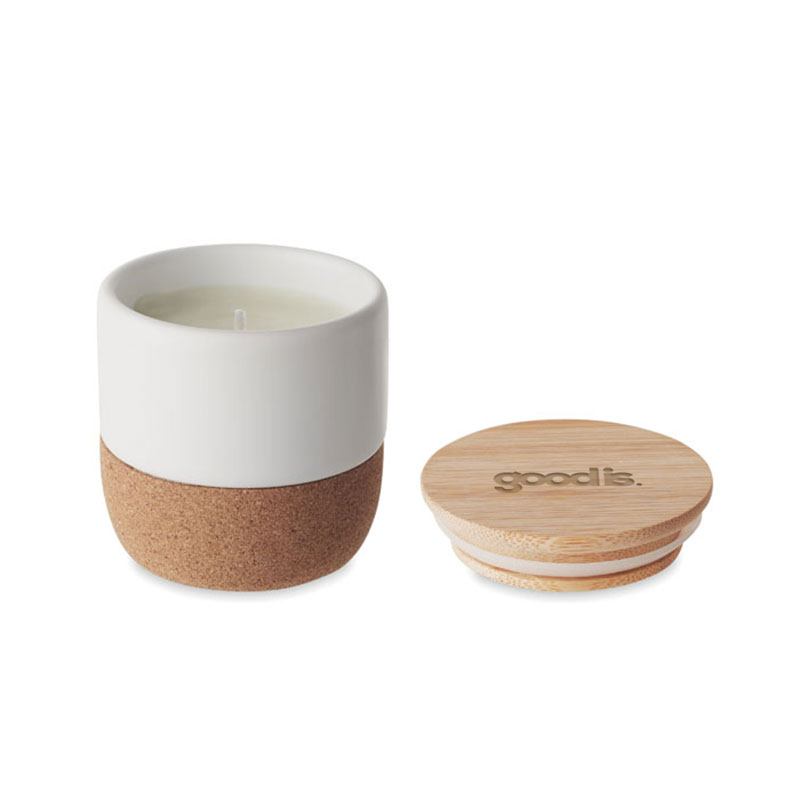 Bougie végétale parfumée avec couvercle en liège et bambou Menkaure 80 mL_02