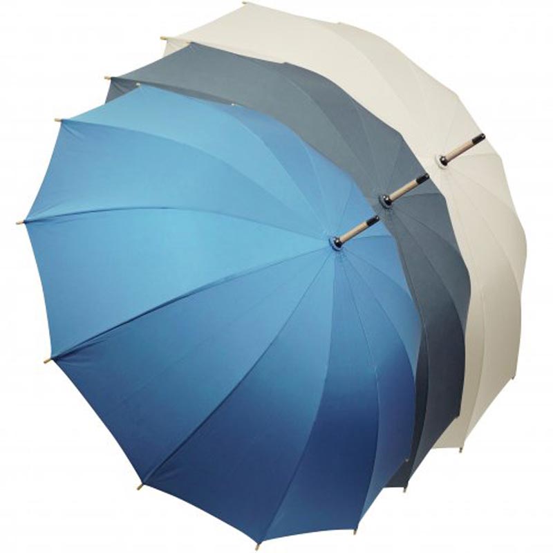Parapluie ville Chiccity personnalisé - bleu gris beige