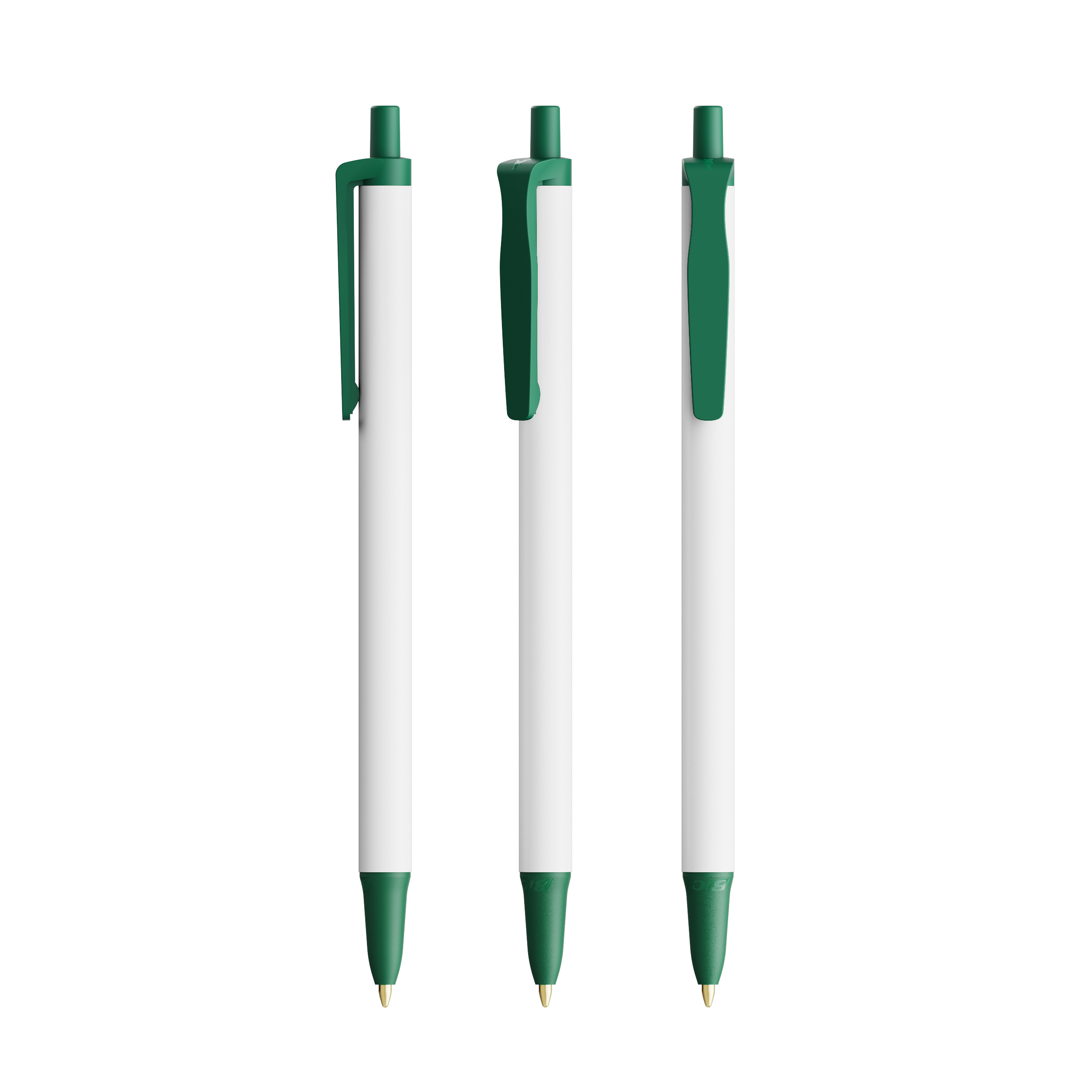 Stylo bille en plastique recyclé rPET BIC® Ecolutions Clic Stic_Vert