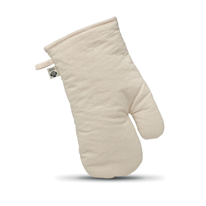 Gant de cuisine en coton bio Nevon_Beige