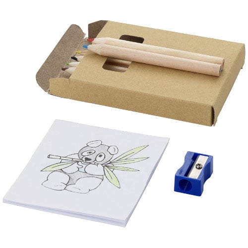 Set coloriage et crayons de couleur Streaks_Naturel