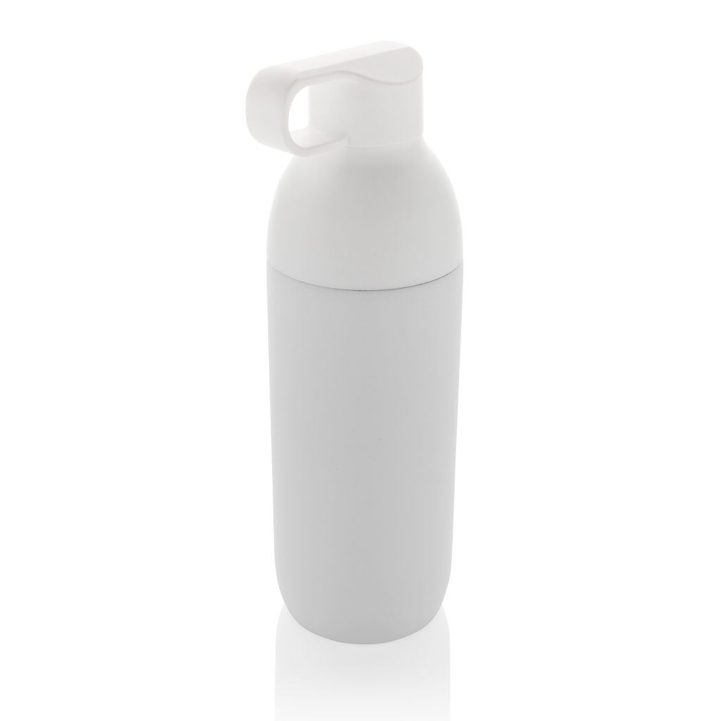 Bouteille isotherme en inox recyclé certifié Flow 540 mL_Blanc