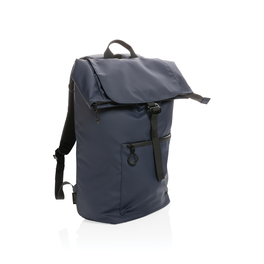 Sac à dos ordinateur 15,6" rolltop en polyester recyclé rPET Impact 20 L_Bleu marine