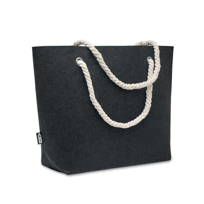 Sac de plage en feutre recyclé rPET Feltsea_Gris pierre