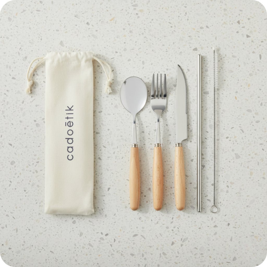 Set de couverts en bois et inox Custa_00