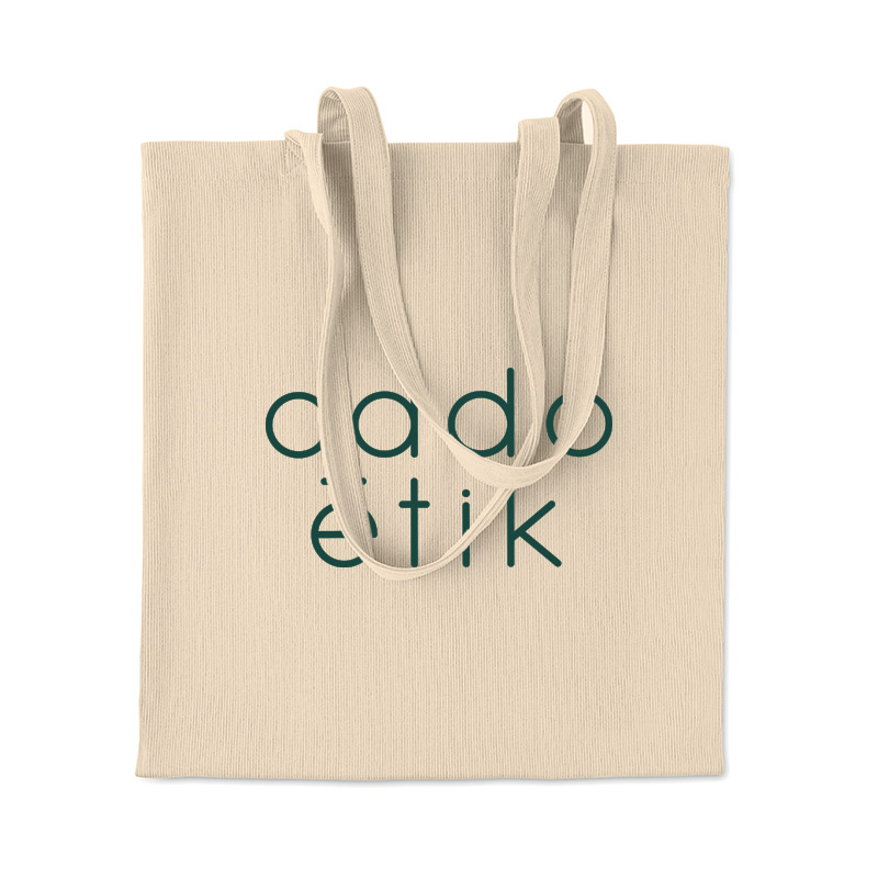 Tote bag personnalisé en velours côtelé Cordy B 220 g_01