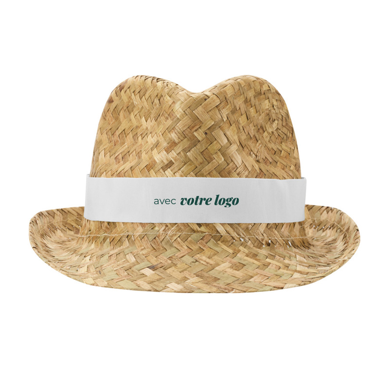 Chapeau de paille naturelle tressée Pricus_02