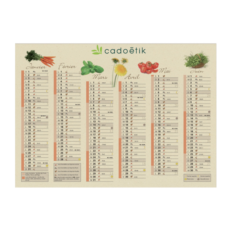 Calendrier souple en fibre de canne à sucre Bagasse_1