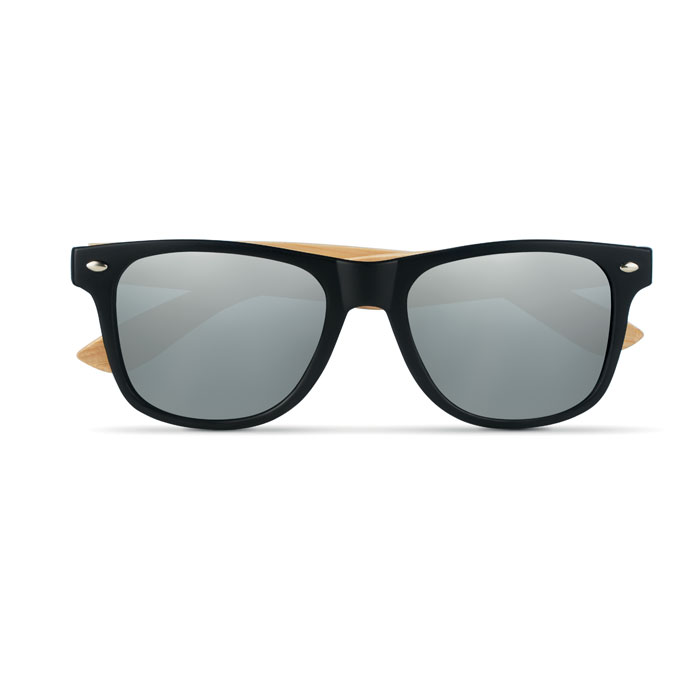 Lunettes de soleil en bambou California Touch_Argent brillant