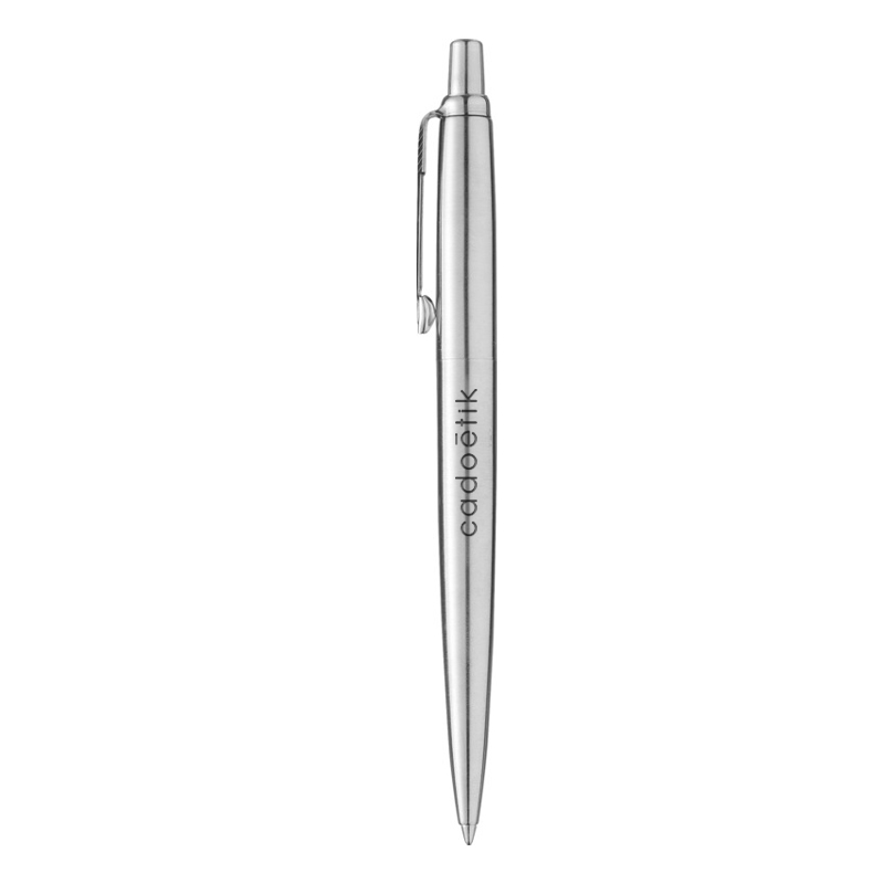 Stylo bille publicitaire en inox Jotter de Parker - Coffret personnalisé