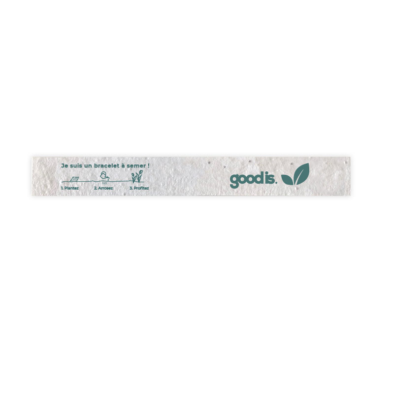 Bracelet à planter en papier ensemencé Green_02