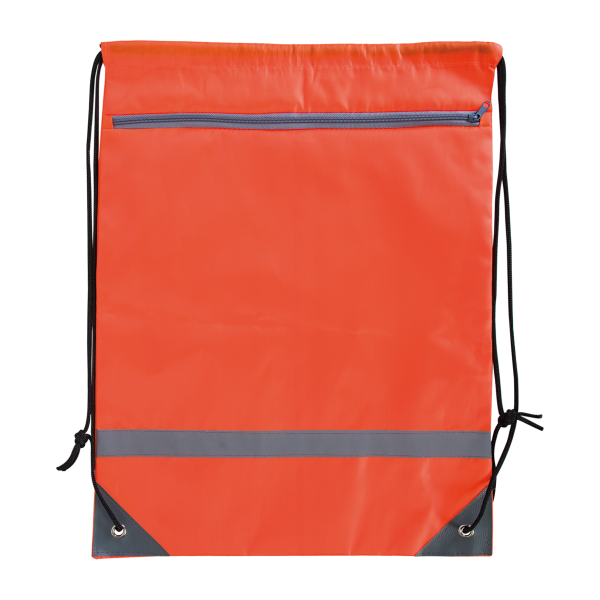 Gym bag réfléchissant Zip_Orange