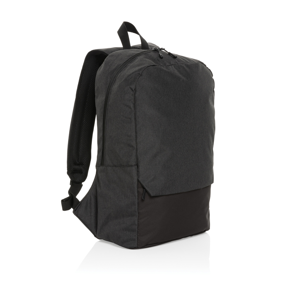 Sac à dos ordinateur 15,6" en polyester recyclé rPET Kazu 15 L_Noir
