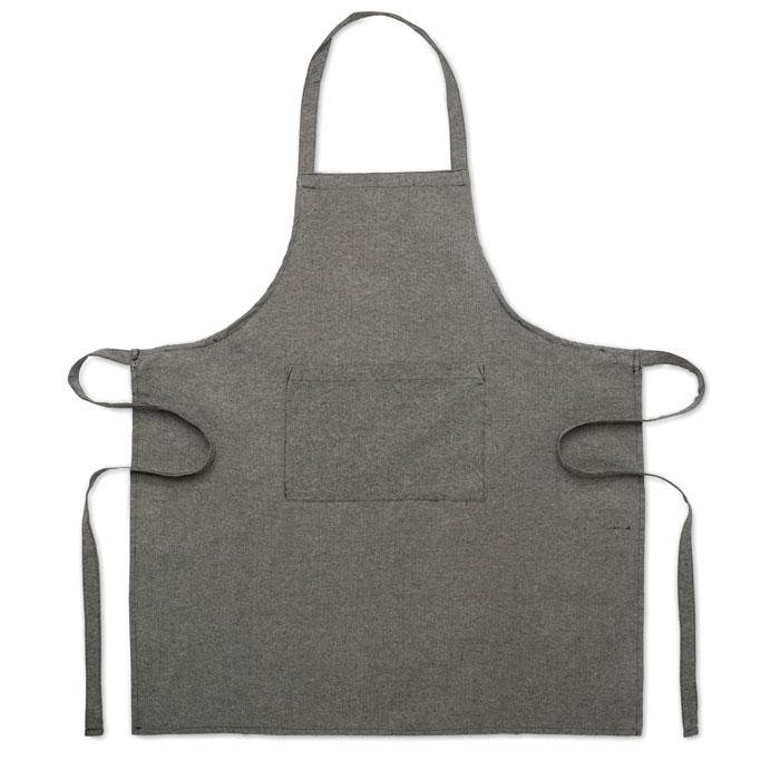 Tablier en coton recyclé Cuina 220 g_Noir