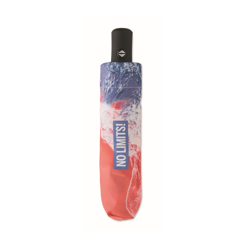 Parapluie droit 23" en polyester recyclé rPET sur-mesure Euria_02