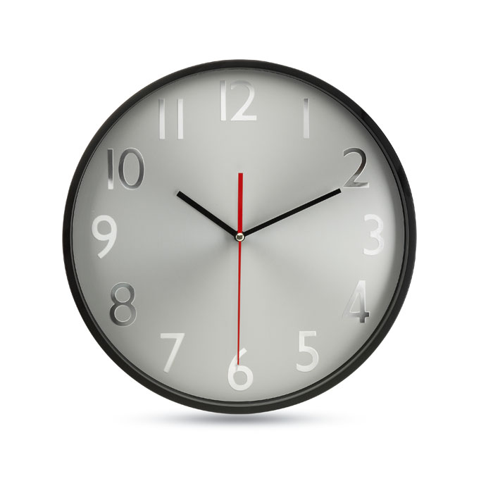 Horloge murale fond argent_03