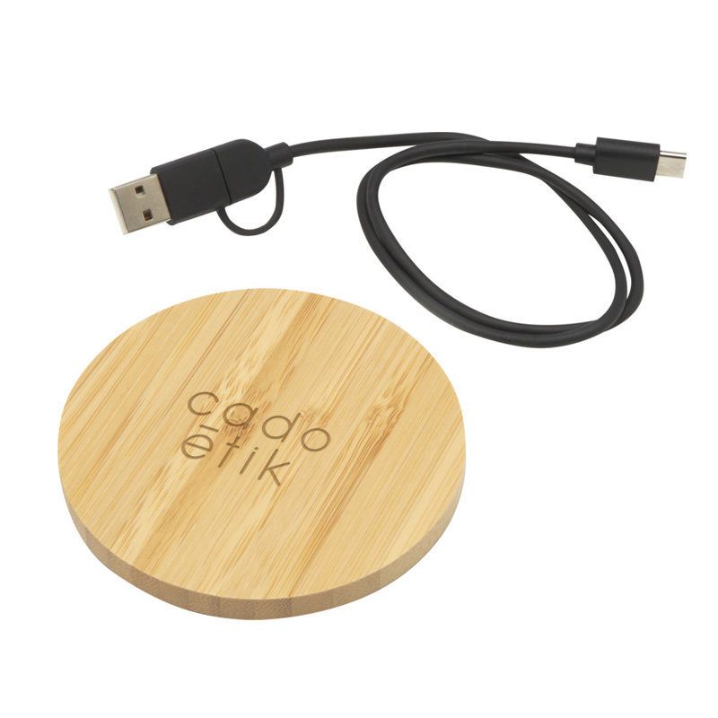 Chargeur à induction en bambou certifié Essence 15W_1