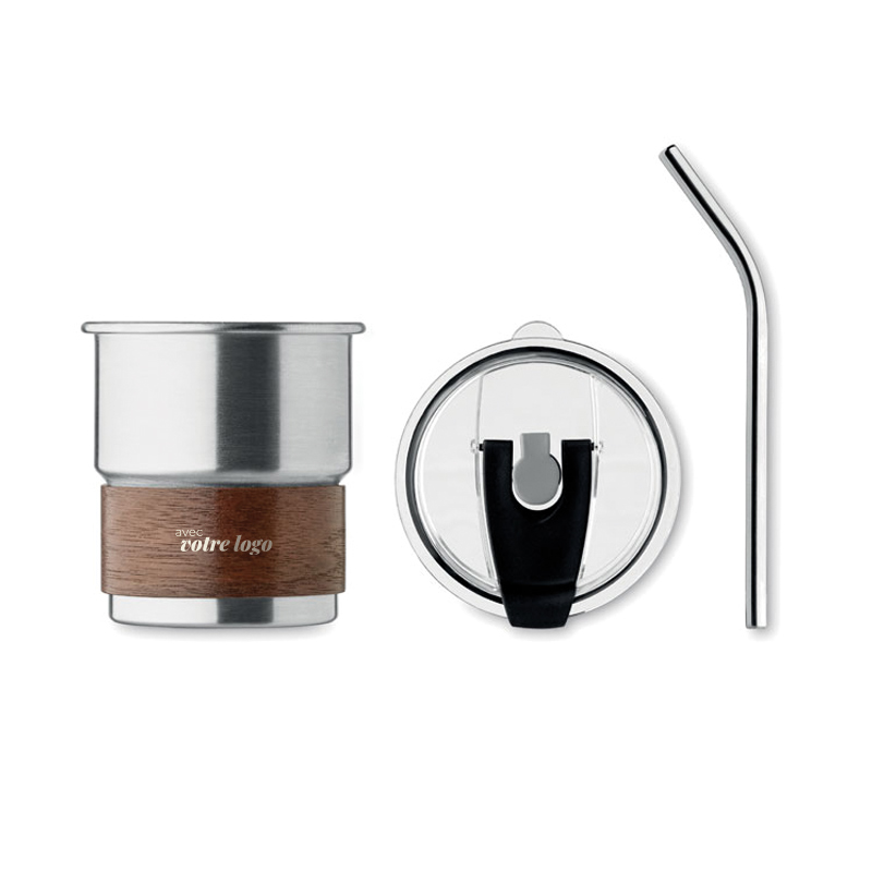 Mug de voyage en inox recyclé Mute 260 mL_04