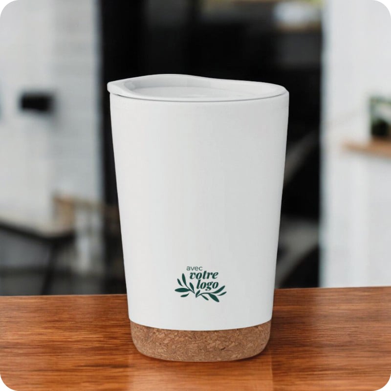 Mug isotherme avec base en liège Co 300 mL_00