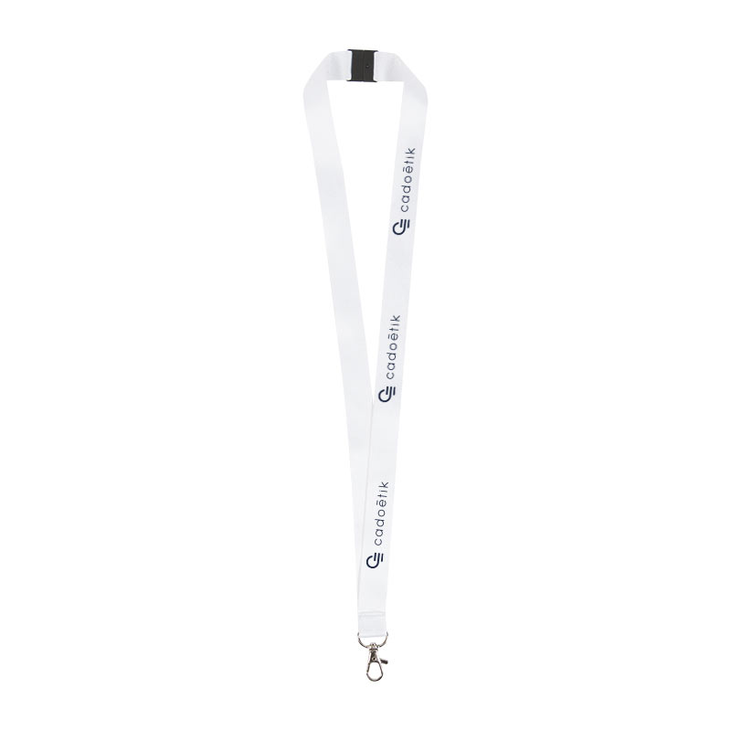 Badges publicitaires - Lanyard publicitaire tour de cou Recto/Verso
