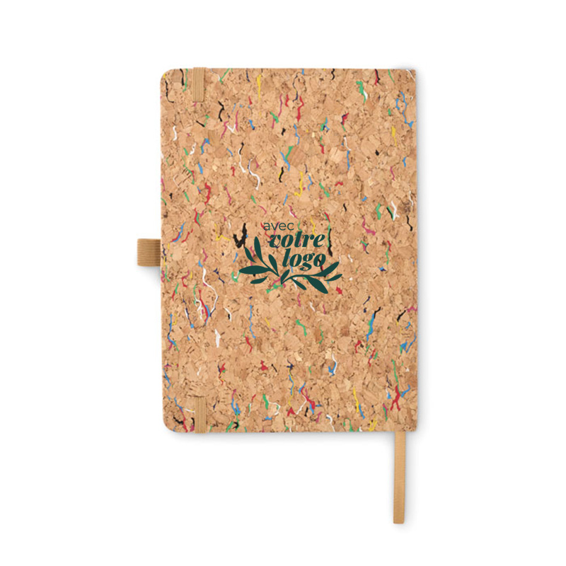 Carnet A5 avec stylo en liège Cornota_04