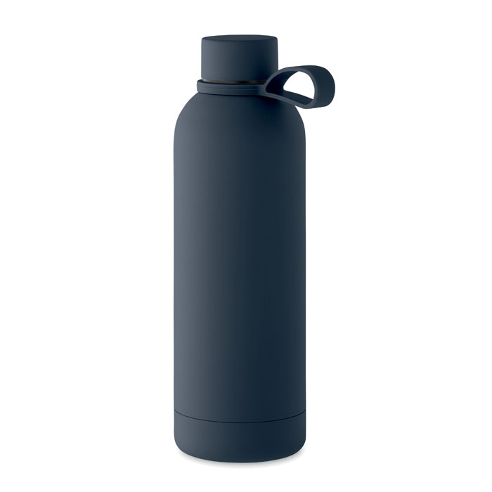 Gourde isotherme en inox recyclé Emerald 500 mL_Bleu marine