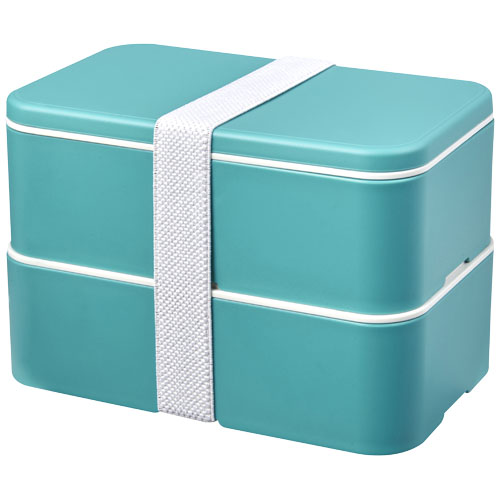 Lunch box bento en canne à sucre Miyo Renew 2_Bleu récif/Blanc