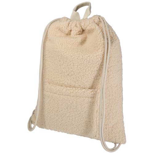 Gym bag en polyester recyclé certifié sherpa Bear_Naturel
