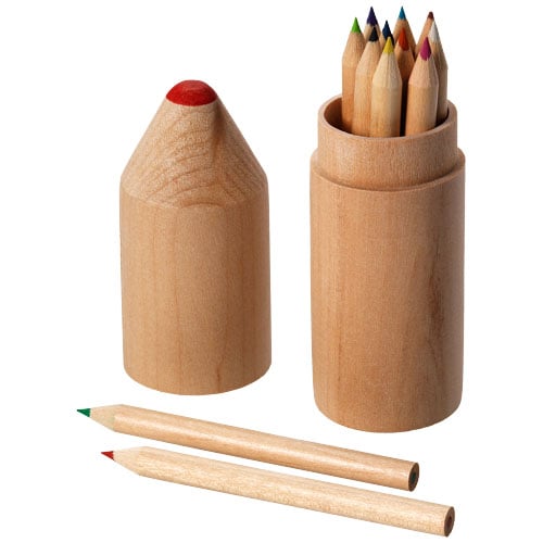 Tube 12 crayons de couleur Val_Naturel