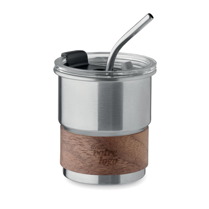 Mug de voyage en inox recyclé Mute 260 mL_03