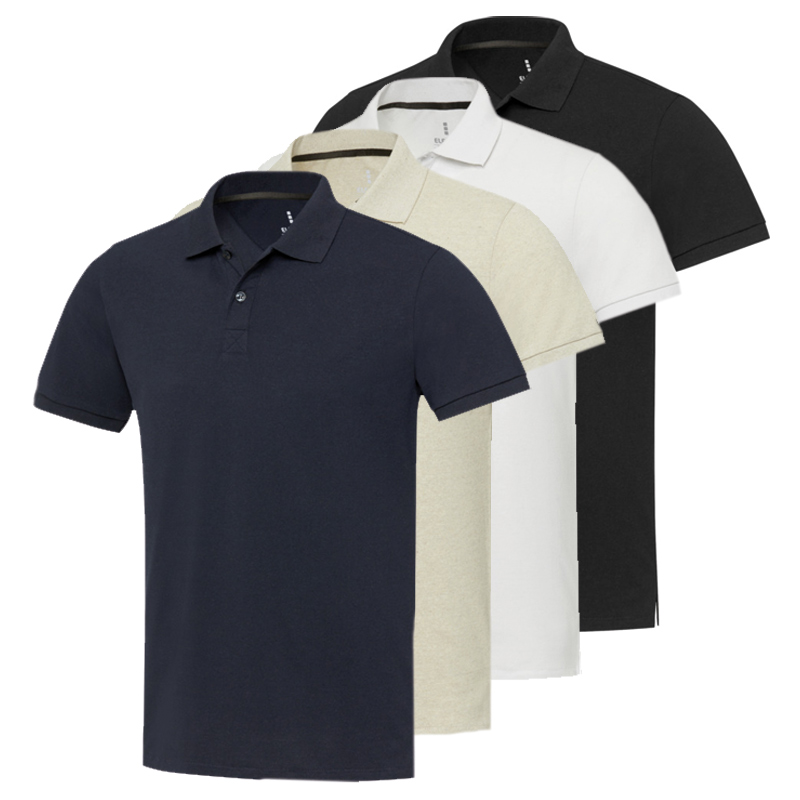 Polo unisexe en coton et polyester recyclés certifiés Emerald_02