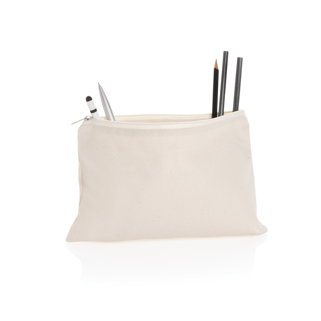 Trousse multi-usages en coton recyclé Impact 285 g_Blanc cassé