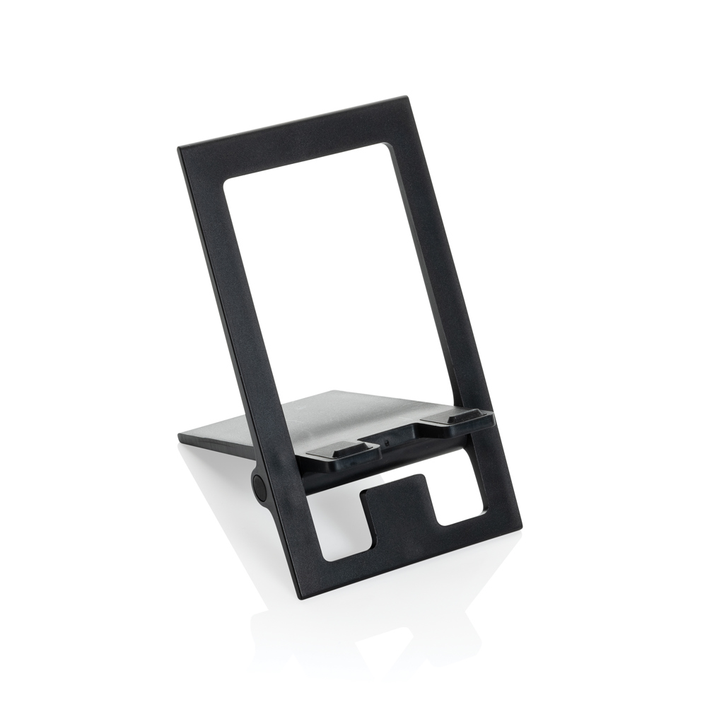 Support de téléphone en plastique recyclé certifié SnapStand_Noir