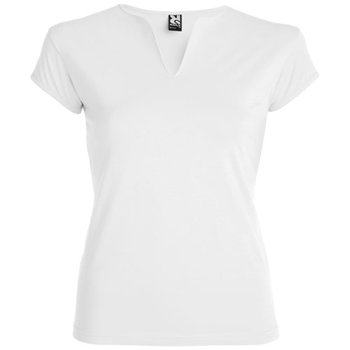 T-shirt femme en coton certifié Belice 200 g_Blanc