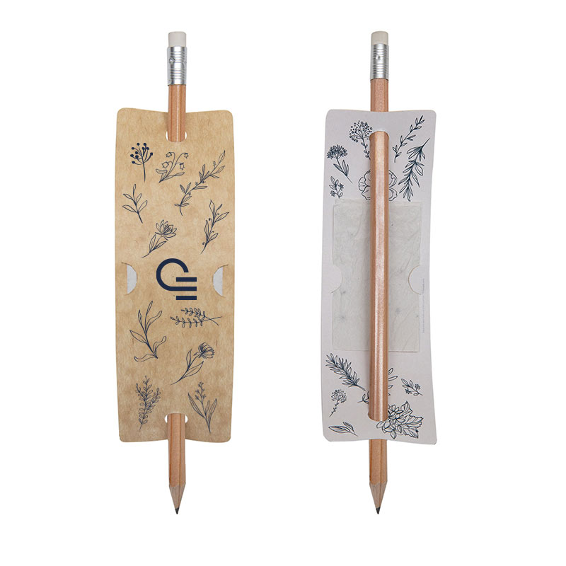Cadeau Noël entreprise - Crayon à papier avec papier à graines Messager _1