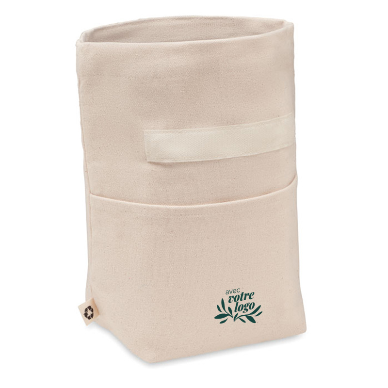 Lunch bag isotherme publicitaire en coton et polyester recyclés Recoba_02