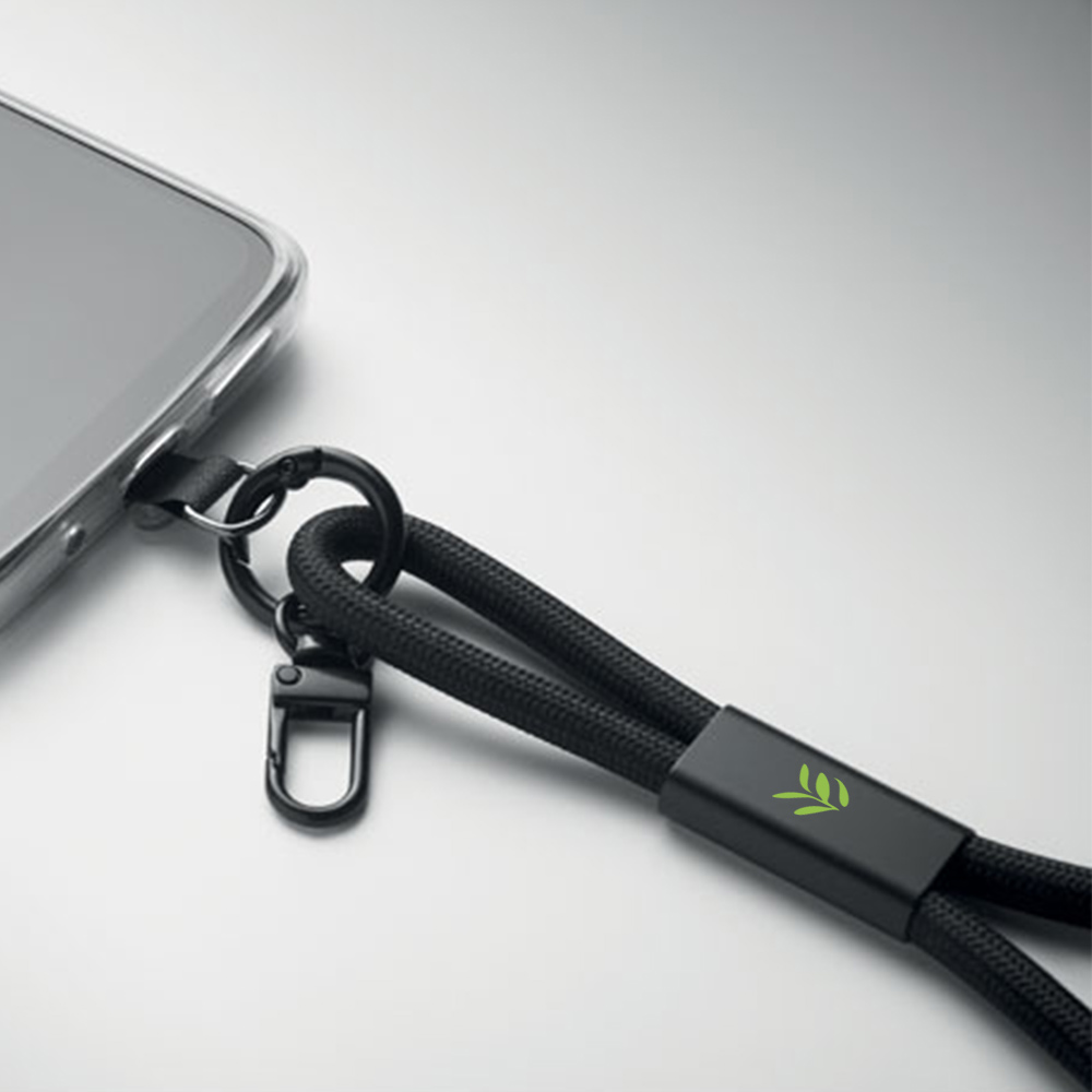 Dragonne pour téléphone et câble de charge en plastique recyclé rPET Vrist_03