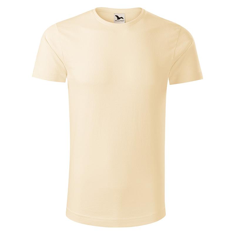 T-shirt homme en coton bio certifié Magoni 160 g_Beige