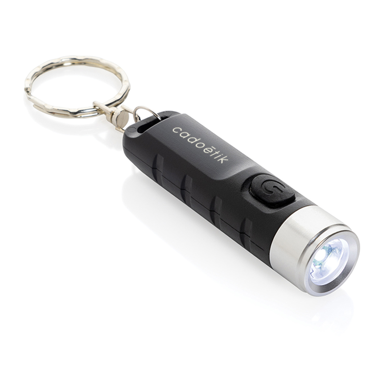 Porte-clés lumineux en plastique recyclé certifié Globix_1