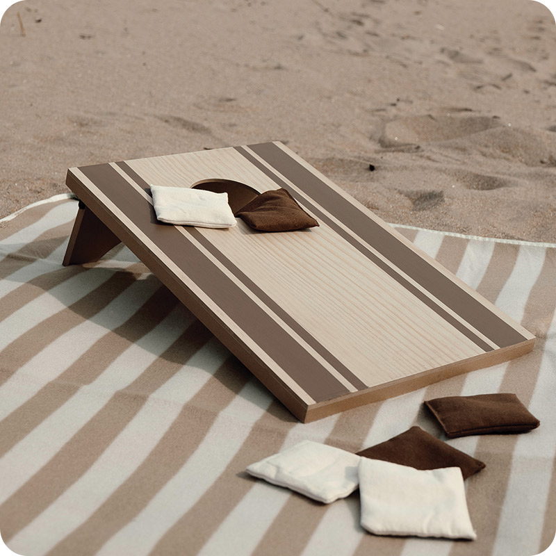 Jeu de lancer de sacs en bois recyclé certifié Vinga Cornhole_00