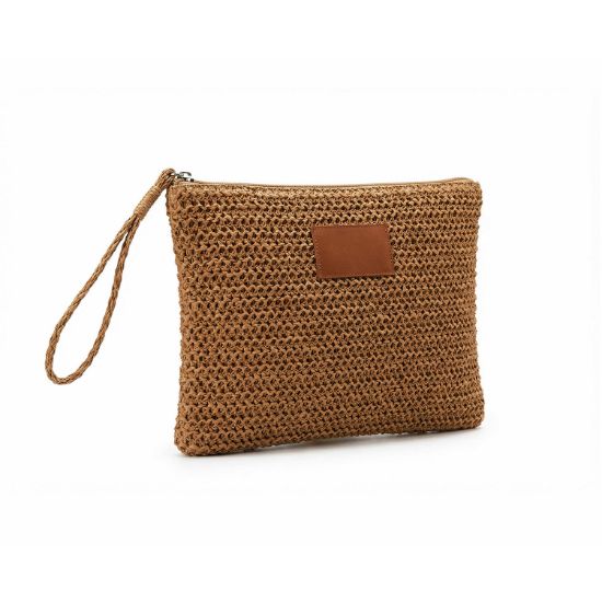 Pochette multi-usages personnalisée en papier tressé Sully_01