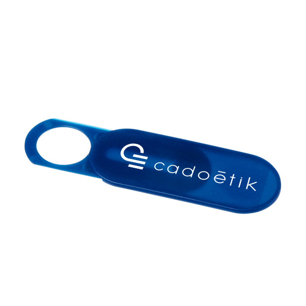 Cache webcam publicitaire Hide bleu