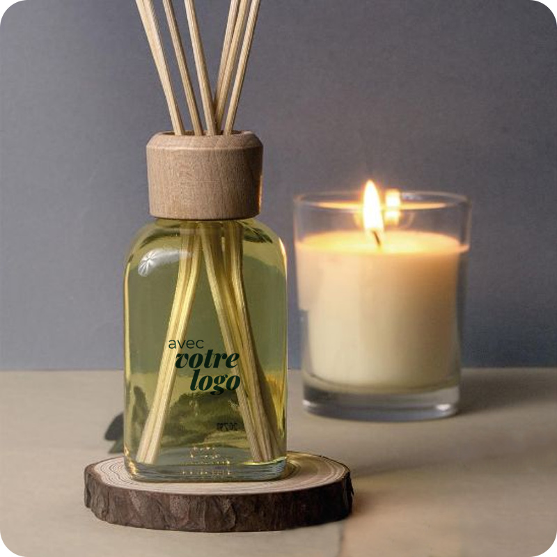 Diffuseur de parfum en verre et bambou Kadu 100 mL_00