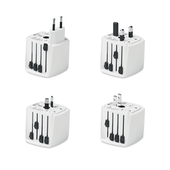 Adaptateur de voyage universel Skross_Blanc