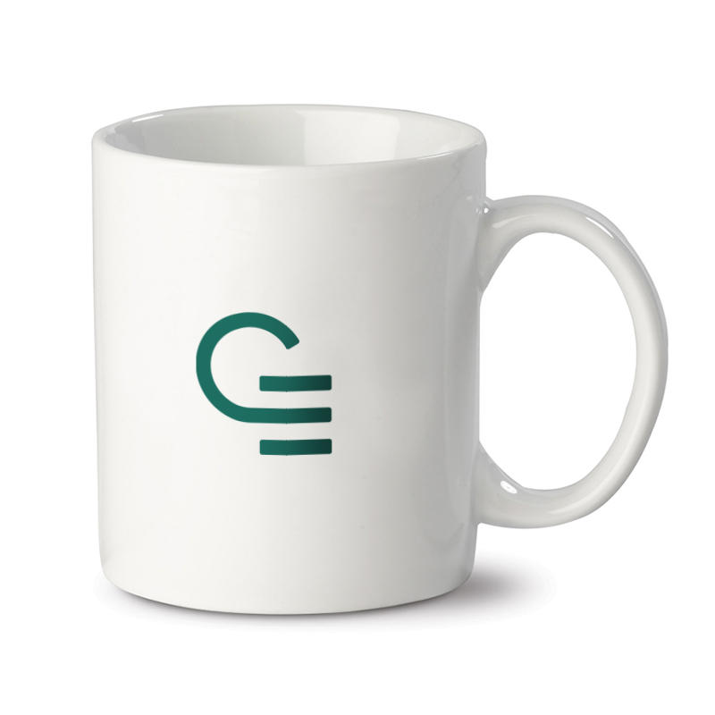 Mug personnalisable en porcelaine blanche Oslo 300 ml