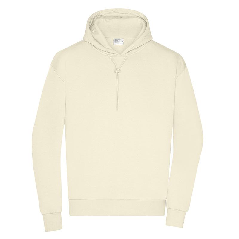 Sweat mixte en coton bio certifié et polyester 300 g _Ecru